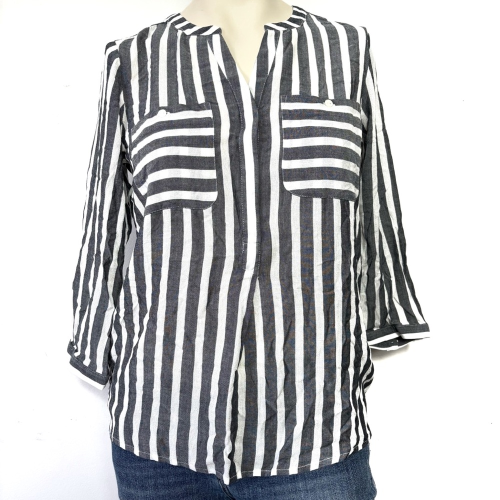 Tom tailor striped button up blouse